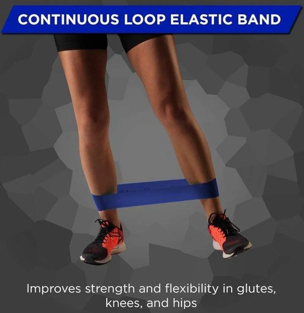 Élastique de sport bleu 30 cm en latex haute résistance avec boucle