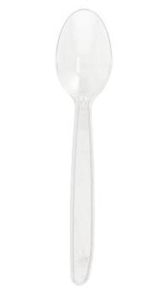 200 Papstar Mehrweg-Kaffeelöffel 13 cm transparent 90476