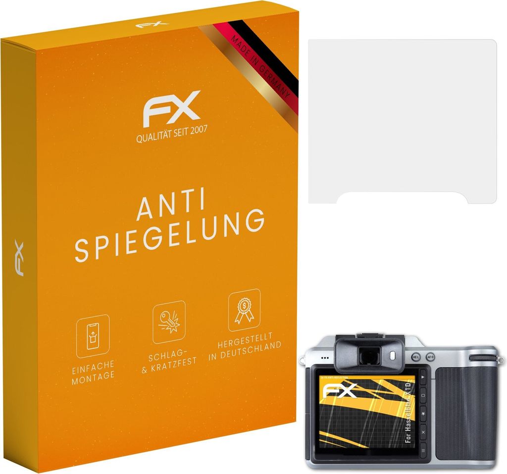atFoliX FX-Antireflex 3x Schutzfolie kompatibel mit Hasselblad X1D Displayfolie