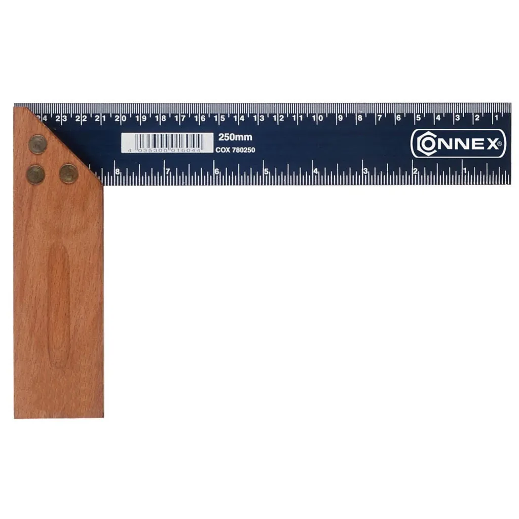 CONNEX COX780300 Squadra 300mm: Acciaio e Legno per Falegnameria