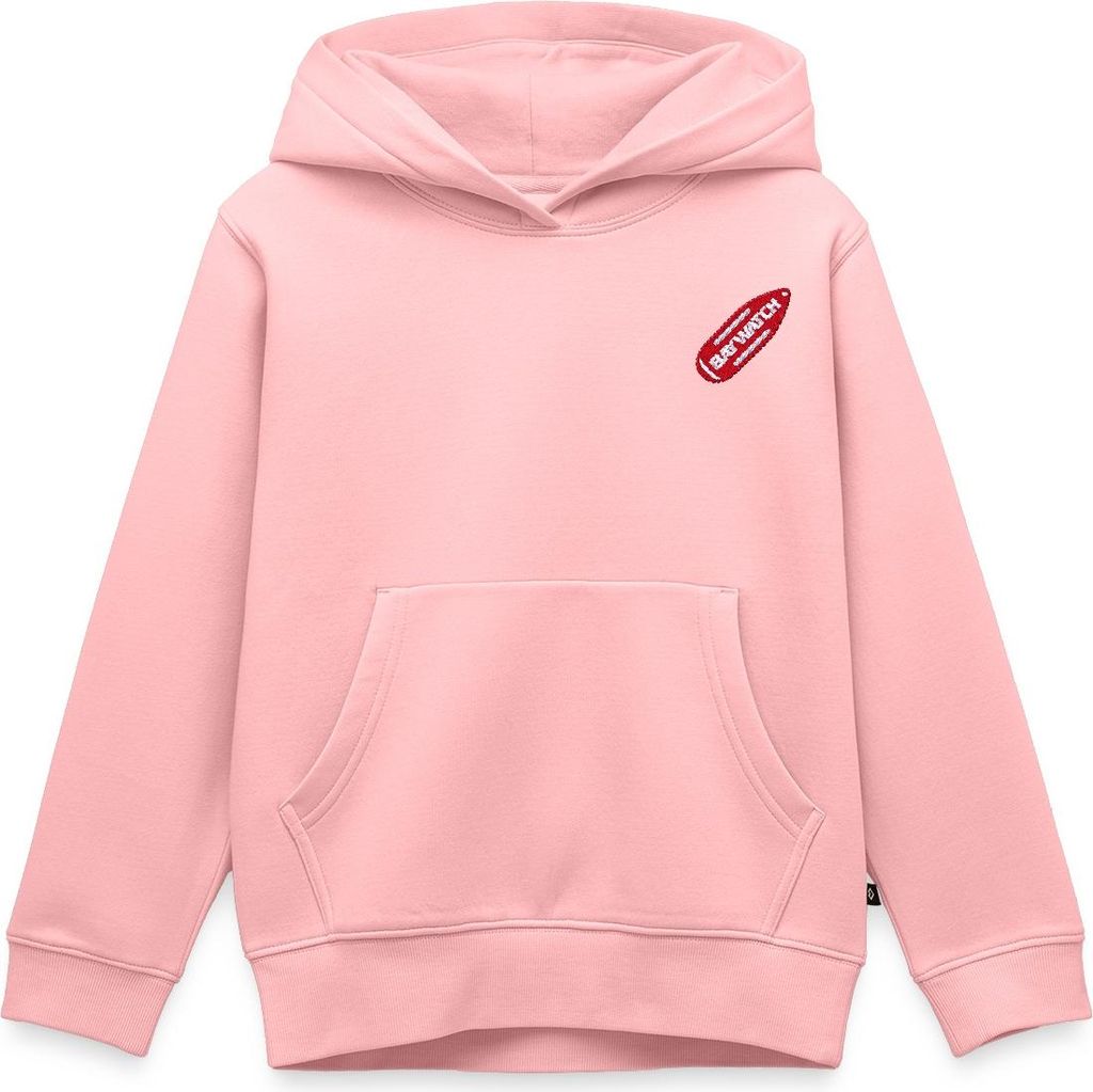 Spreadshirt Baywatch Logo Auf Boje Als Stick-Design Kinder Premium Hoodie, 122/128 (6 Jahre), Rosa