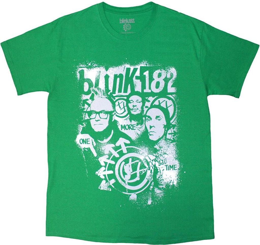 Blink 182 - "One More Time" T-Shirt für Herren/Damen Uni RO13386 (XXL) (Grün)