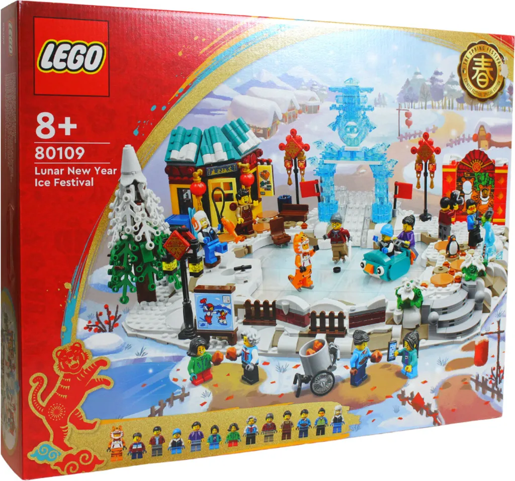 Jeu de Construction Festival de Glace LEGO 80109 - Fête Traditionnelle 1519 Pcs