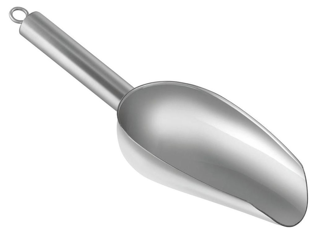 Bartscher Lebensmittelschaufel Edelstahl Modell 100, 90x230x42 mm, Spülmaschinengeeignet