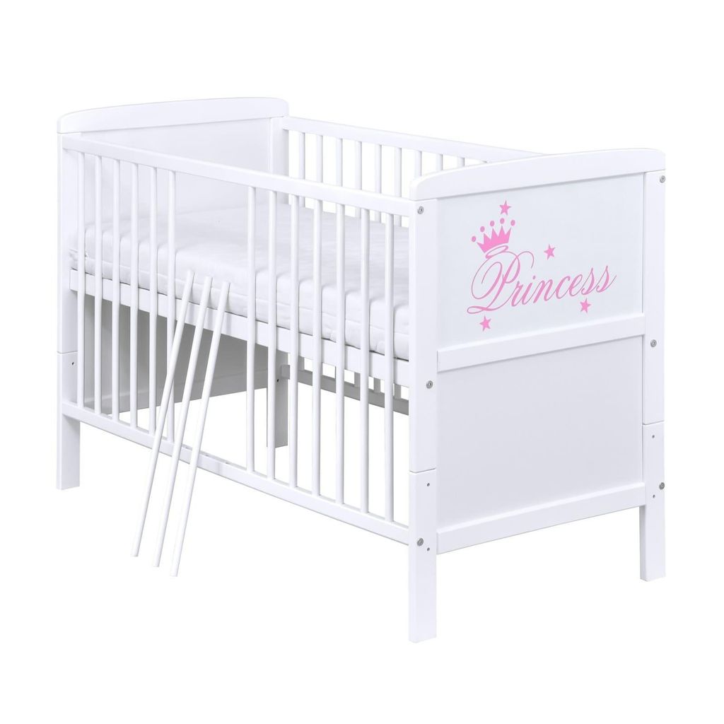 Baby-Delux Babybett Gitterbett Kinderbett Natalie Princess Produktbild 