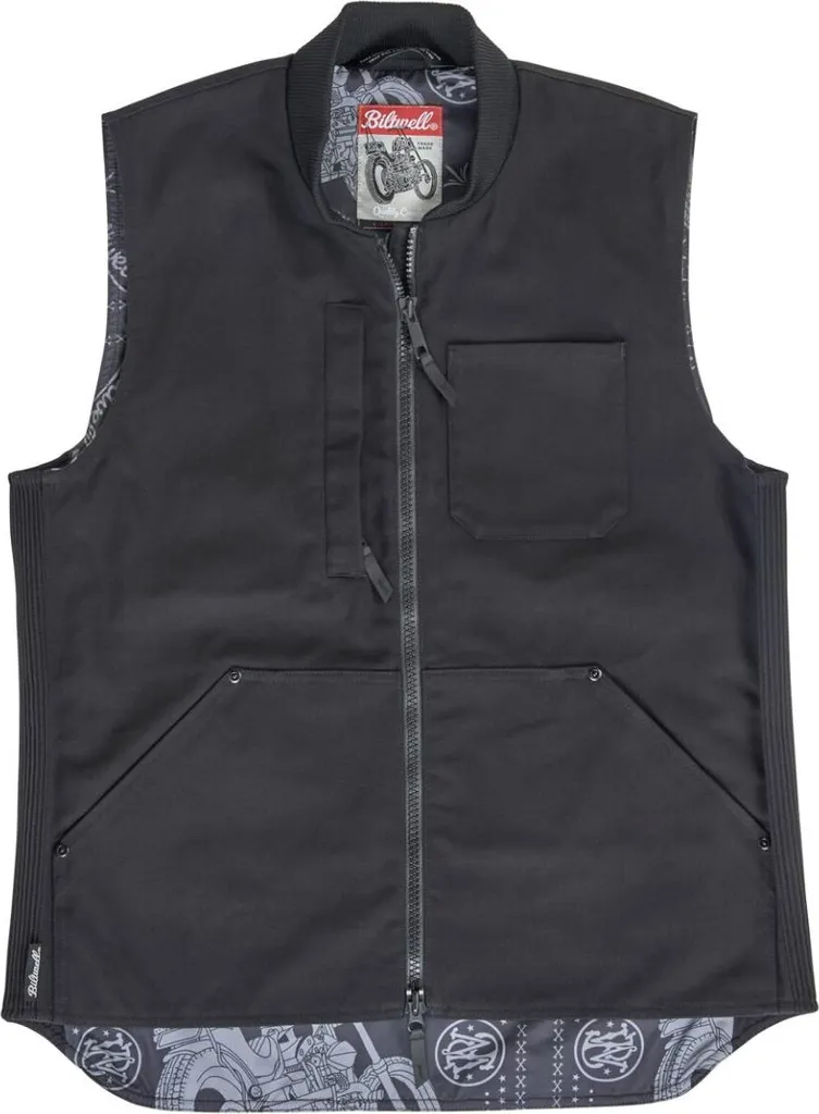 Gilet 4 Speed Black Sm avec protection dorsale et textile anti-choc