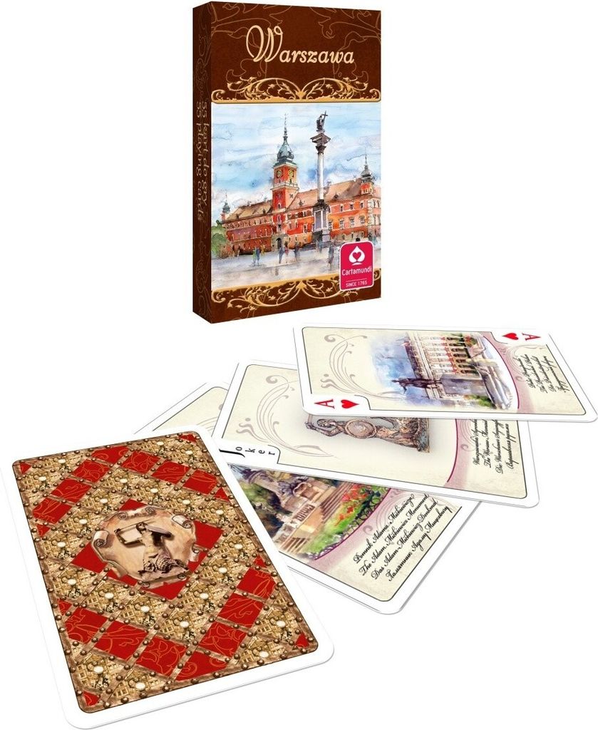 Warszawa Akwarele talia 55 listkow