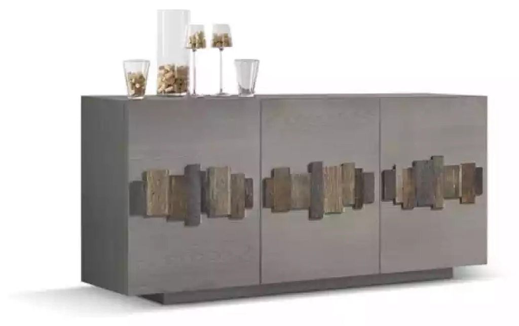 Kommode Sideboard Massiv Holz Schrank Möbel Kommoden Anrichte Grau
