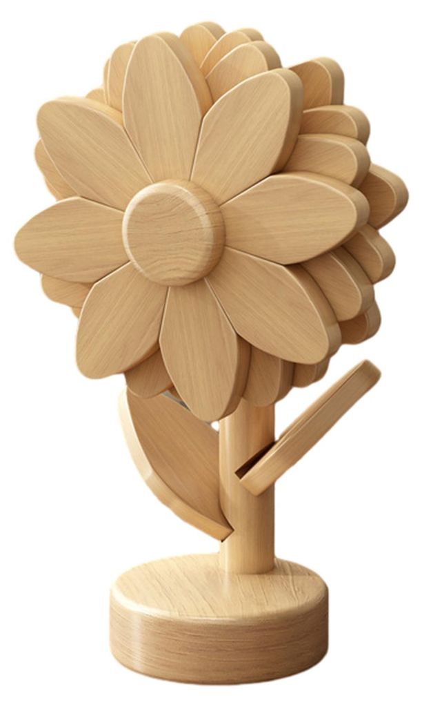Untersetzer aus Holz mit Sonnenblumenmotiv, hitzebeständig, für heiße Töpfe, Schüsseln, Teekannen, Pfannen, als dekorativer Untersetzer für K...