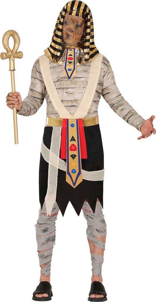 Farao-mummie kostuum, Egyptisch Halloween kostuum met Productafbeelding 