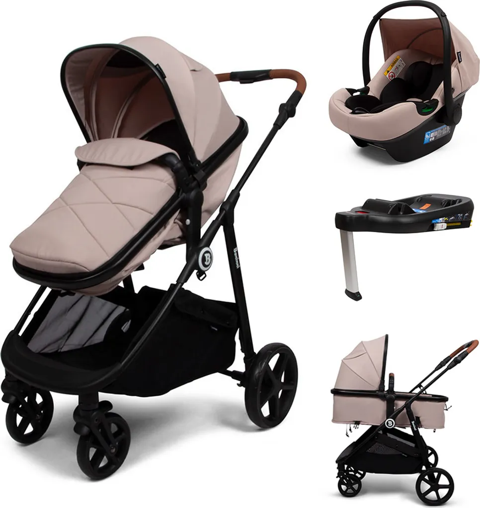 Poussette citadine 4 en 1 Baninni Nelia Beige idéale pour la ville