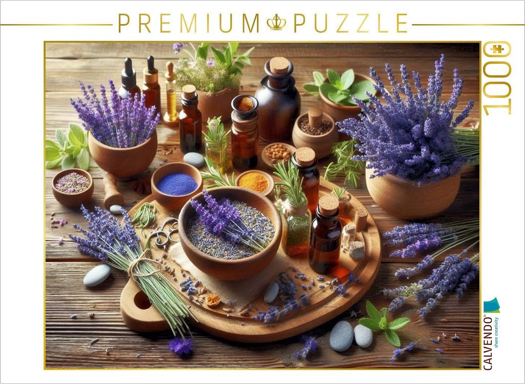 CALVENDO Puzzle Lavendel für deine Sinne. | 1000 Teile Lege-Größe 64x48cm Foto-Puzzle für glückliche Stunden