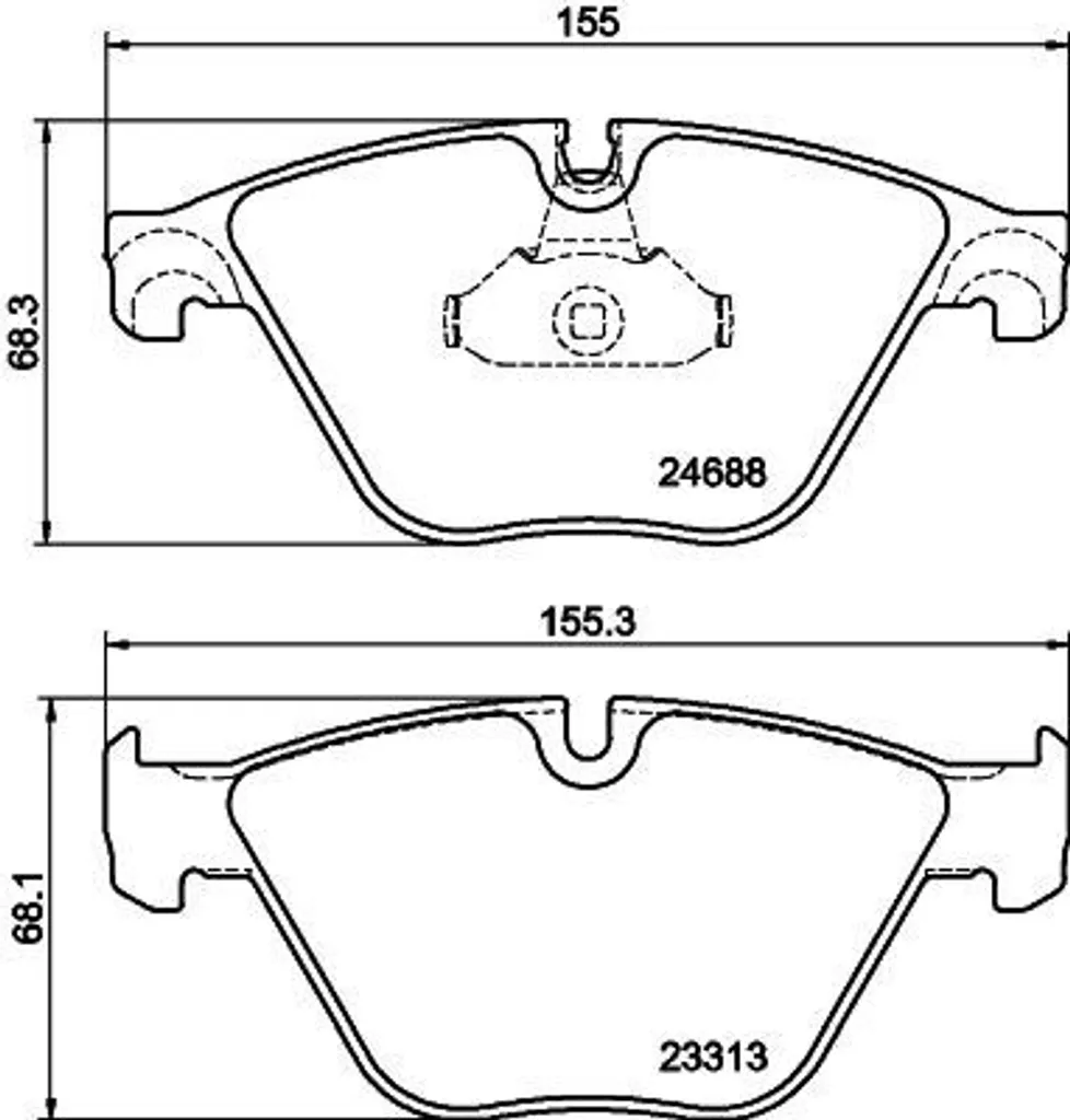 Plaquettes de frein HELLA 2449266 à faible usure pour BMW F06 et F10