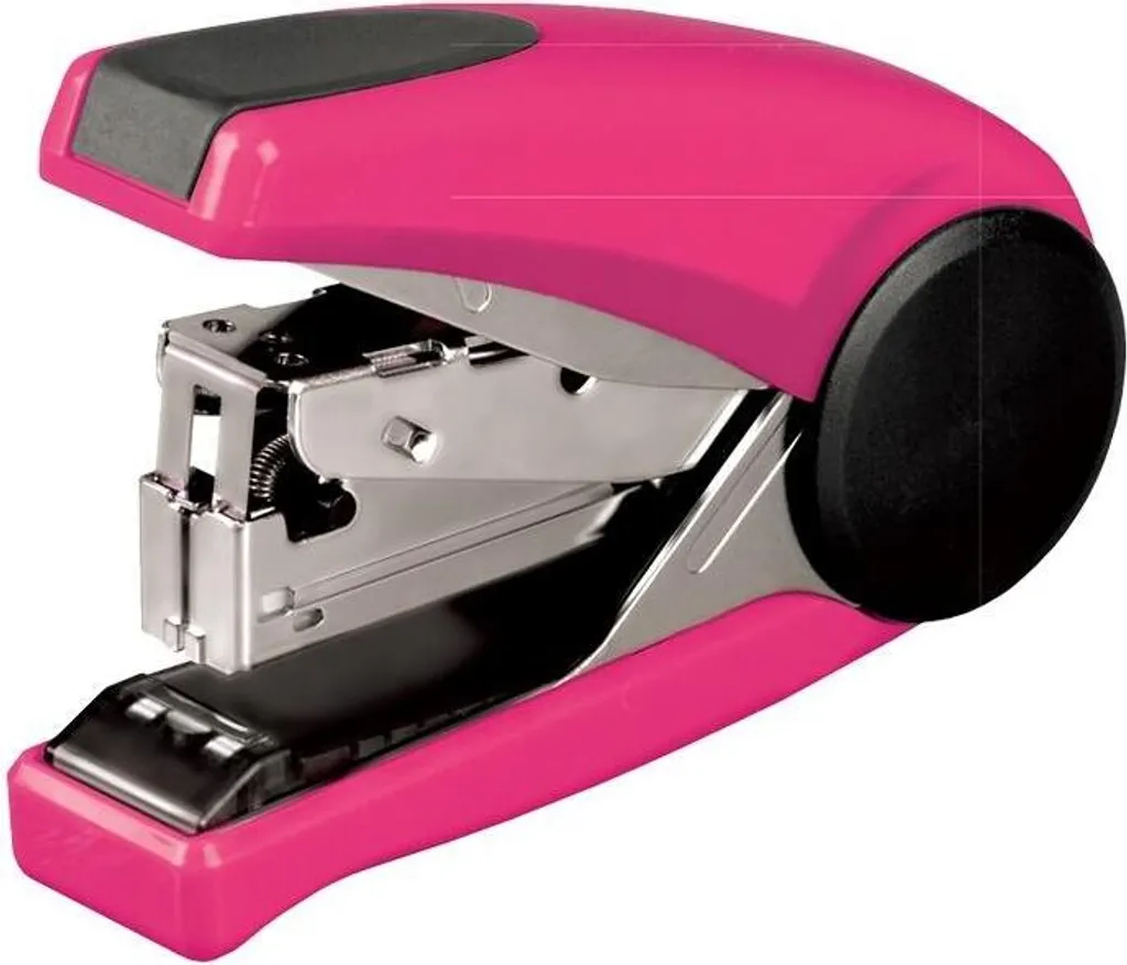Agrafeuse ONE-TOUCH Rose Rouge 40 feuilles - Performance de bureau 40 carb