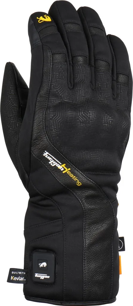 Gants Moto Chauffants Furygan Heat X Noir en Polyamide Résistant L