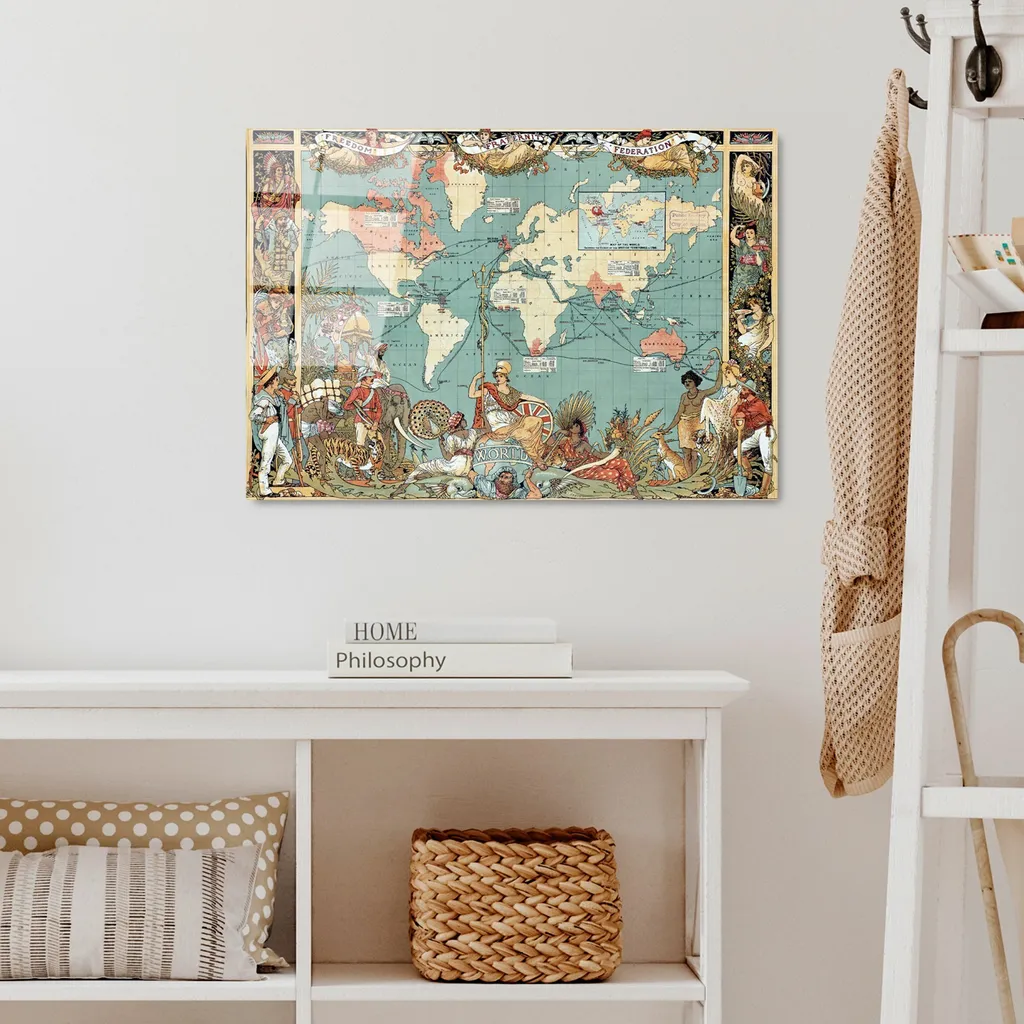 Wallity UV-339 Quadro Decorativo Vetro Temperato 50x70 Alta Qualità