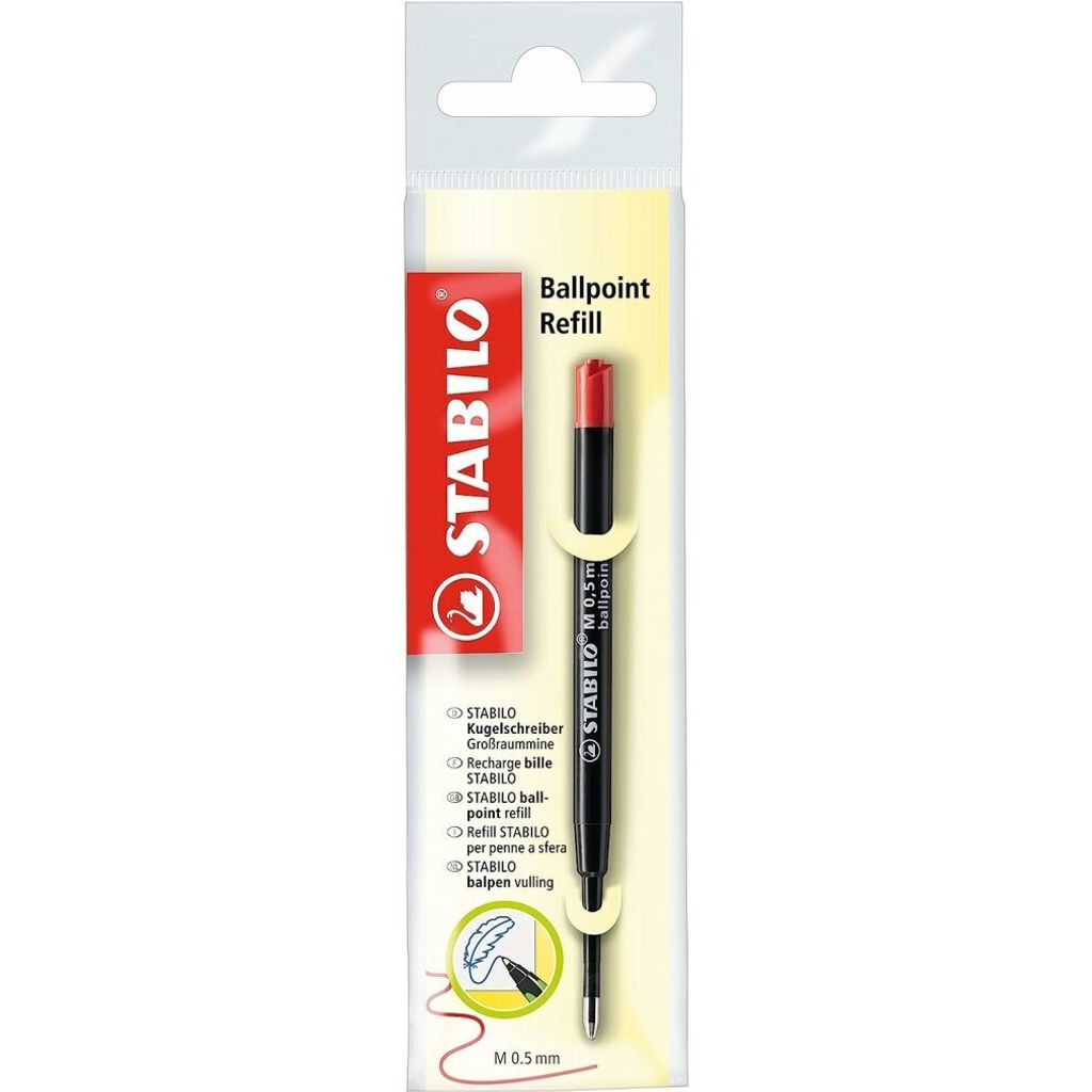 STABILO Kugelschreiber Ersatzmine rot Produktbild 