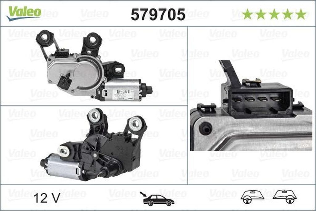 Valeo Wischermotor hinten für Audi A4 B8