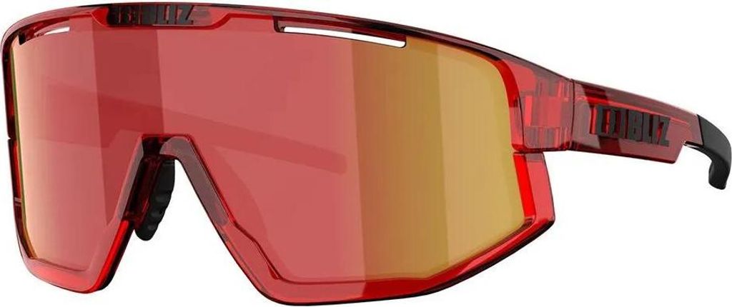 Bliz Fusion Transparent Red Sonnenbrille Orange Brown red Multi/CAT3 Herren,Damen Orange Brown red Multi/CAT3
