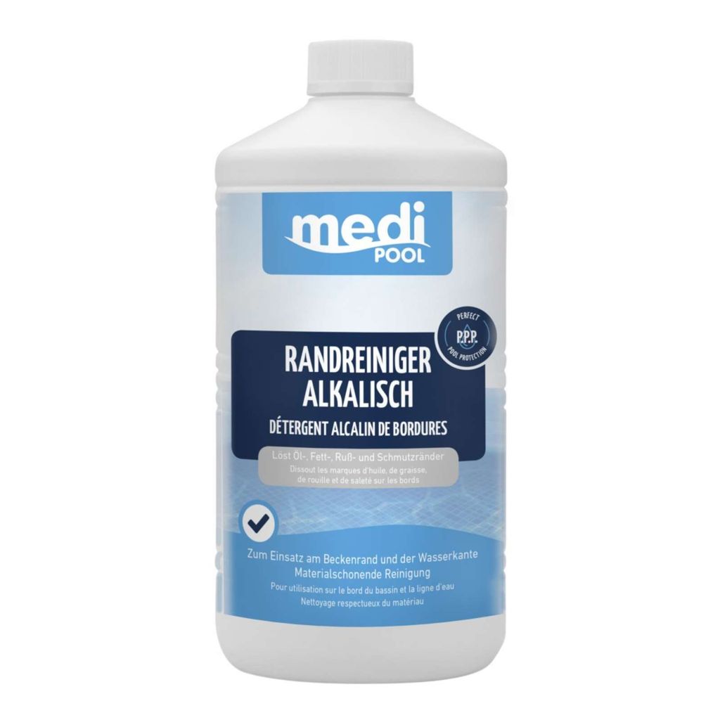 mediPOOL Randreiniger alkalisch 1L, Beckenreiniger, Produktbild 