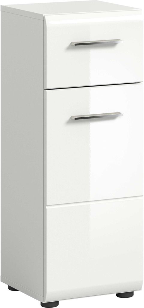 Ice armoire de salle de bain 1 tiroir 1 porte blanc Image du produit 