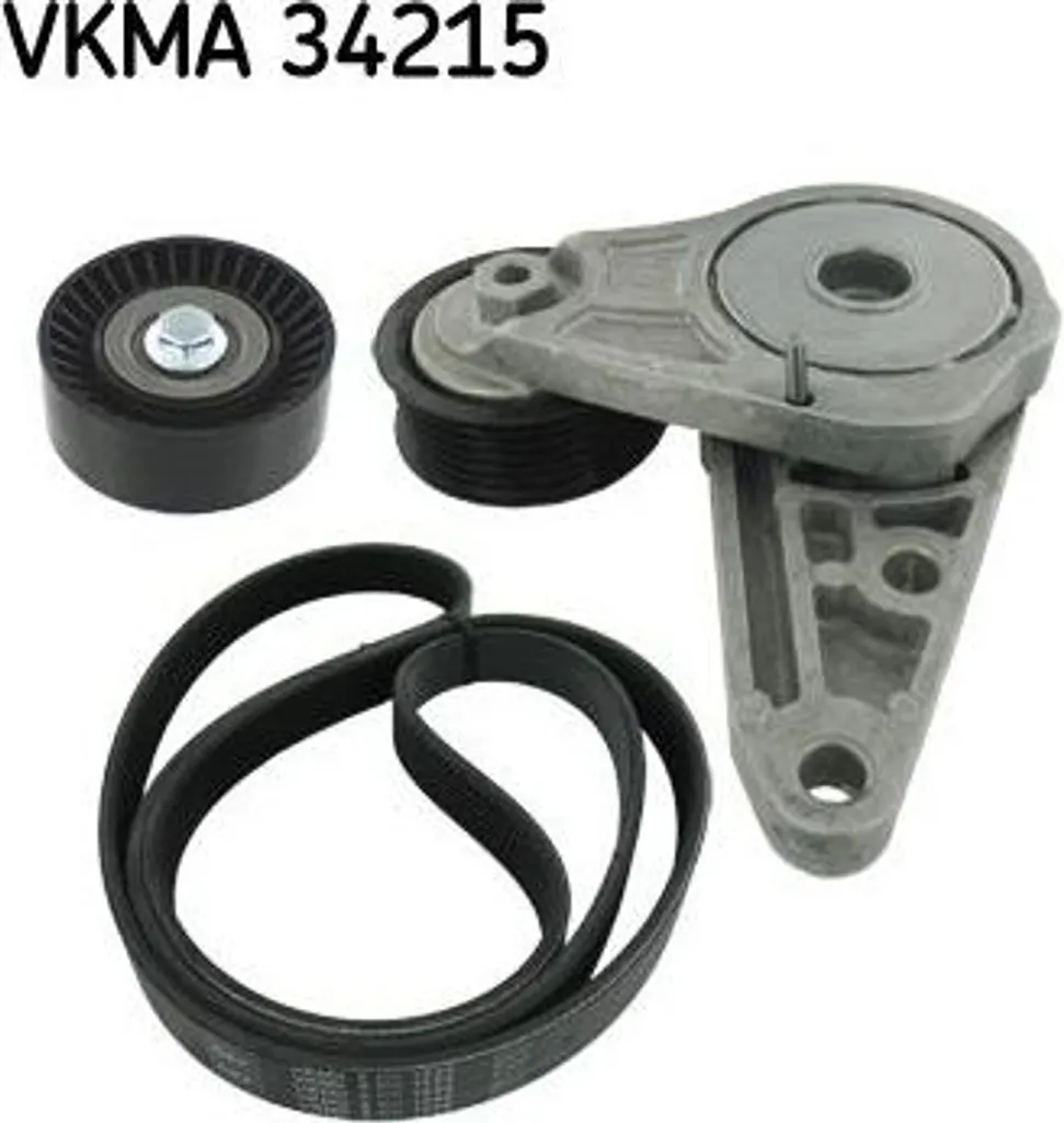 Jeu de Courroies Trapézoïdales Crantées SKF VKMA 34215 pour Transit V40