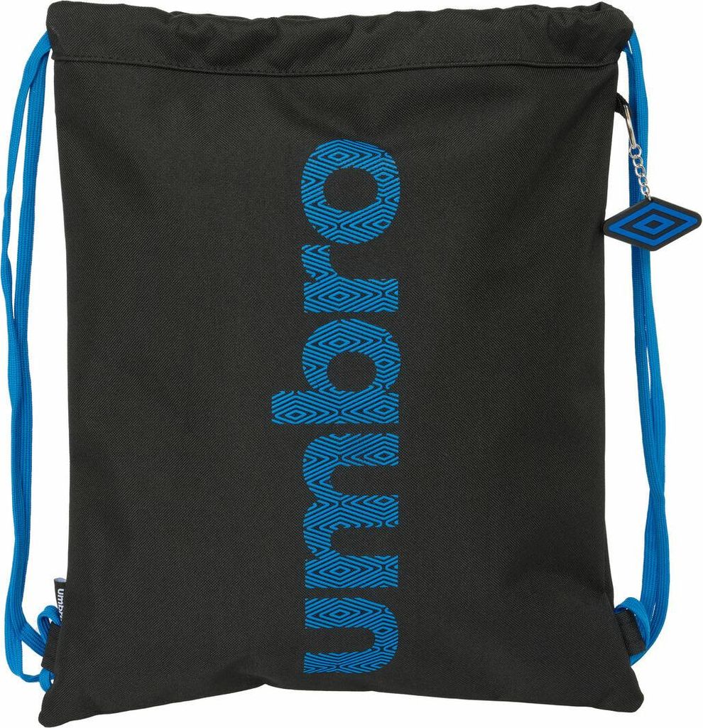 Rucksacktasche mit Bändern Kelme Jet black Schwarz 35 x 40 x 1 cm