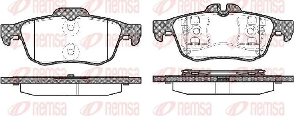 Freinage sécurisé pour Megane et Vel Satis - Plaquettes REMSA 0842