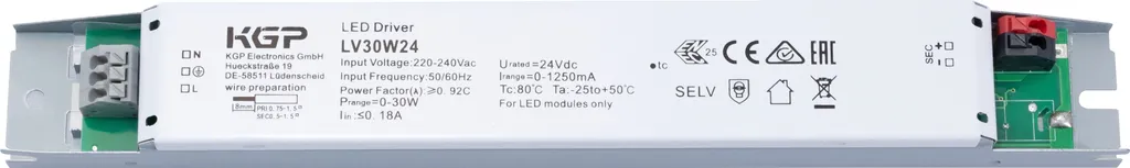 Alimentation LED 24V 30W 5075 Anti-Scintillement pour Éclairage Stable