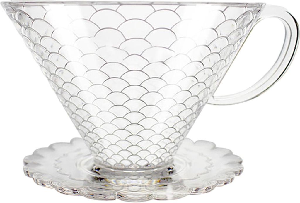 1 Stš¹ck Handgebrš¹hter Kaffeefilter, Tropfkaffeefilterbecher, konischer, transparenter Trichter