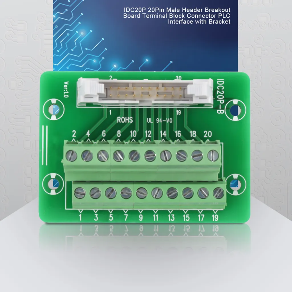 Breakout Board PLC Professionale: Interfaccia Guida DIN Alta Densità