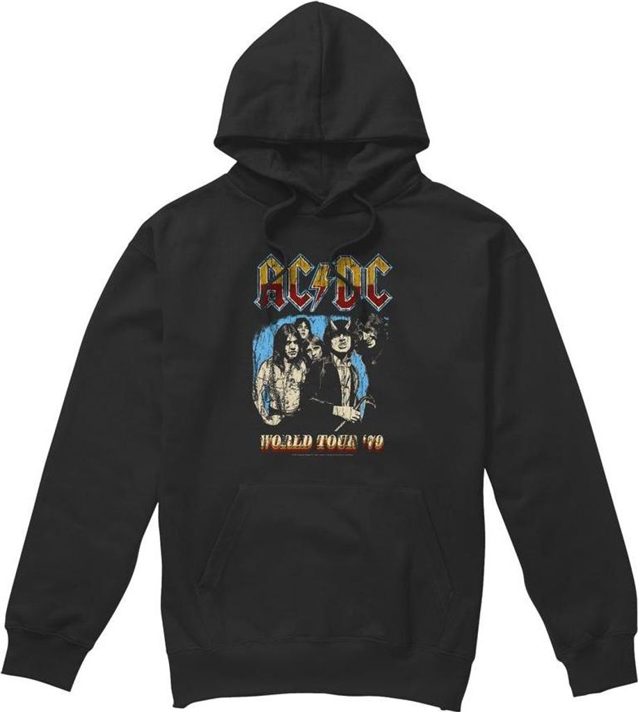 AC/DC - "World Tour 79" Kapuzenpullover für Herren TV7315 (S) (Schwarz)