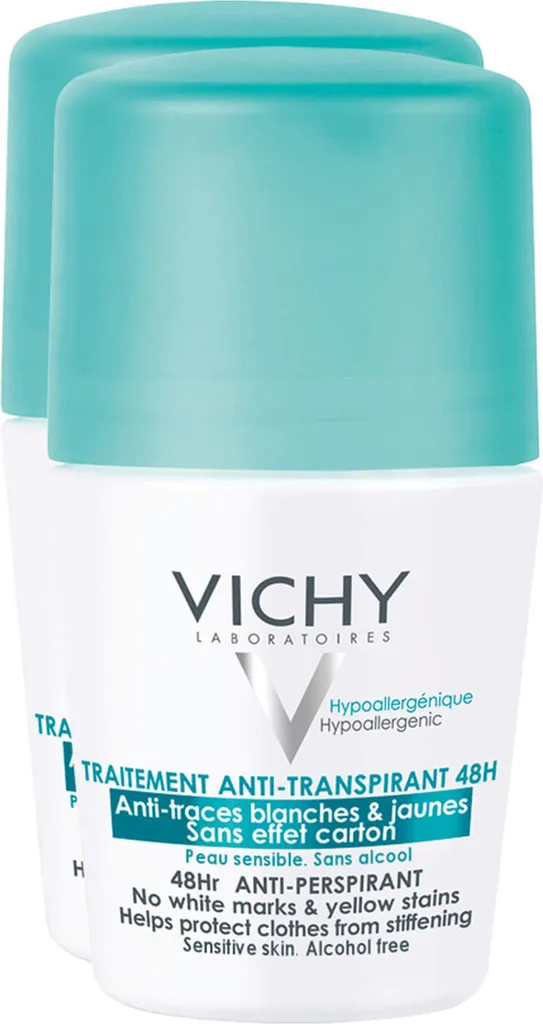 VICHY Deo Roll-On Antimacchia 48H, 2X50 ml CRE