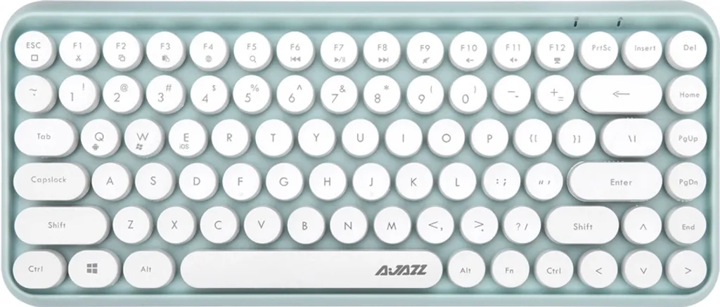 Clavier Bluetooth Compact à Touches Rondes Ajazz 308i Vert Pastel