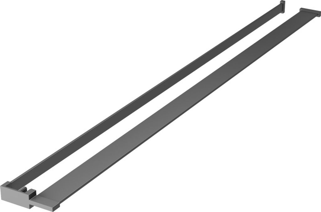 Mexen Wandregal für Duschwand mit Handtuchhalter, Gun Metal Produktbild 
