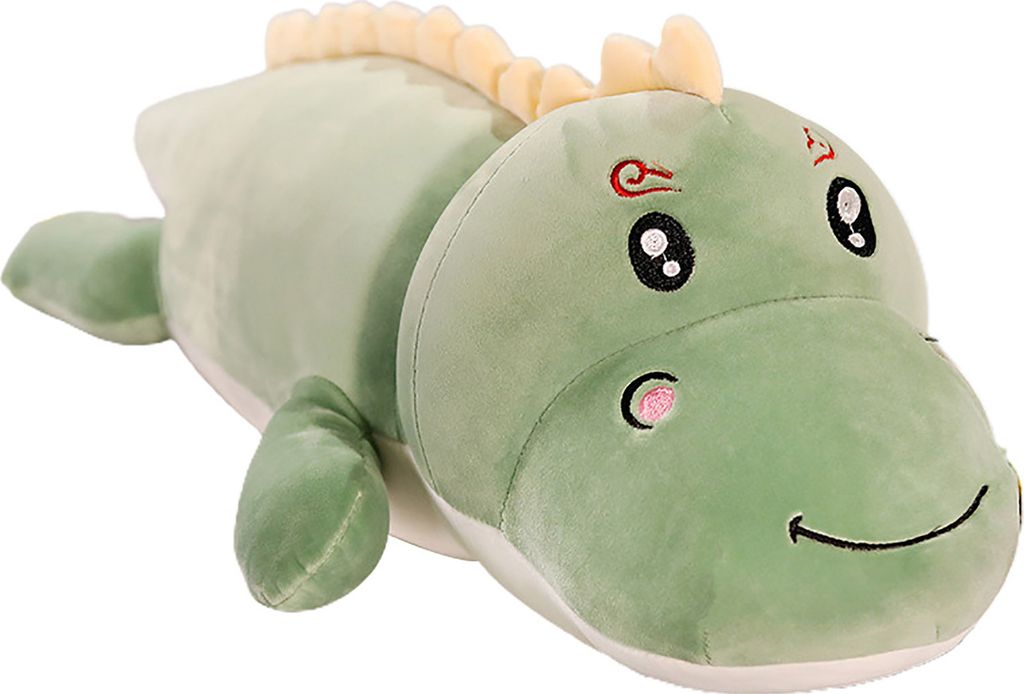 süße Cartoon Dinosaurierform Super Weiche Plüsch gefüllt Kissen Spielzeug Kinder Kinder Puppe-Grün 2 ,Größen:80 cm