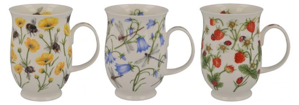 Tasses Suffolk, « Dovedale » - Choix du motif : lot de 3 (1 Image du produit 