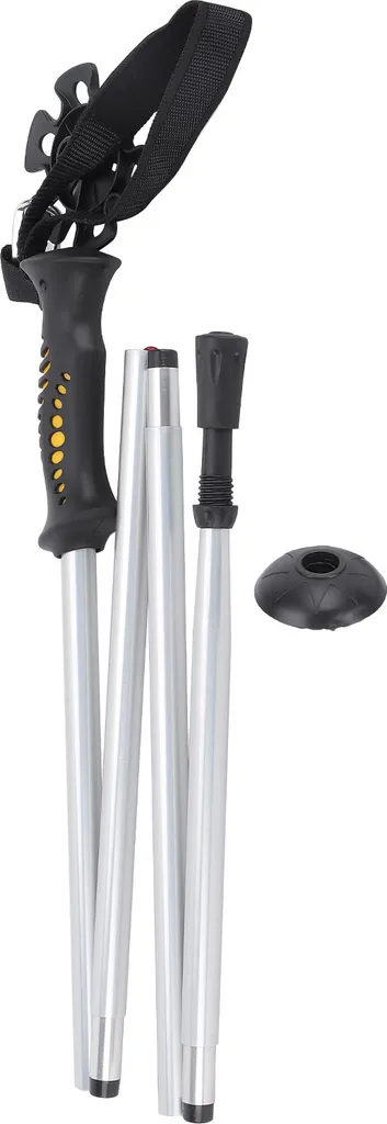 Canne de marche télescopique pour trekking et alpinisme en alu noir