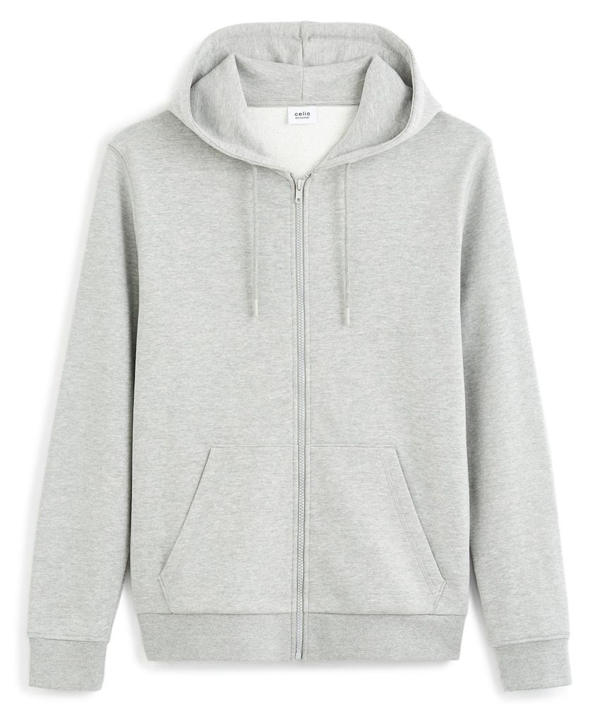 Celio Hellgraues Herren-Basic-Sweatshirt von Fethree S