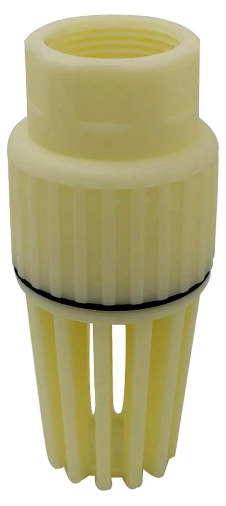 PVC Fußventil Kunststoff 1/2 3/4 1 1-1/4 1-1/2 2 3 4 Zoll Ansaugfilter mit Rückschlagventil für Pumpen und Saugkorb