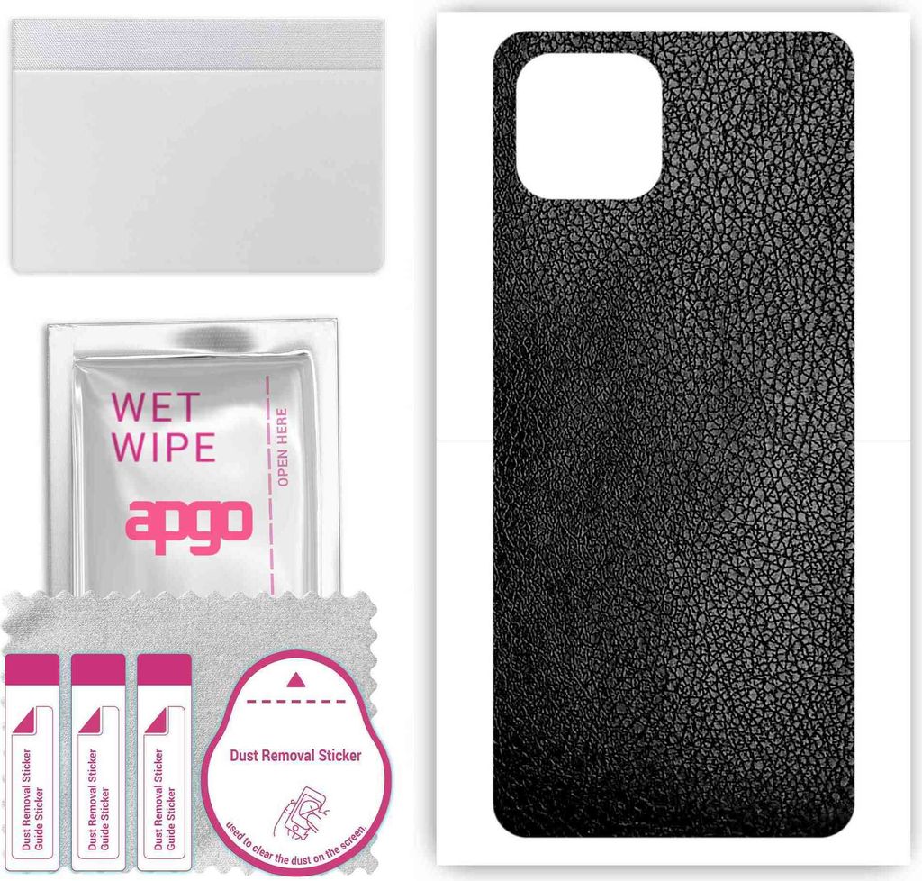 apgo Rückseite Schutzfolie, Skin, kompatibel mit Huawei Nova 8 SE 5G, Hinten Displayschutzfolie aus Vinylfolie, kratzfest, einfache Montage - Schw...