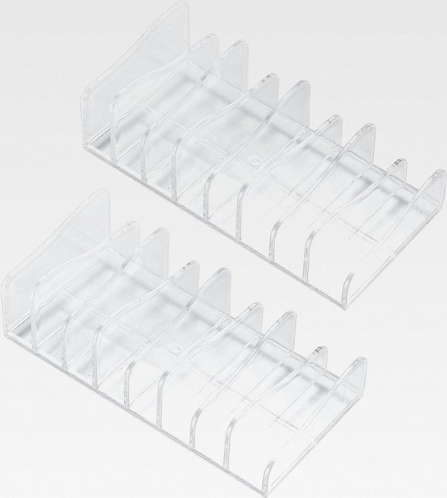 2 Stk Kosmetik Organizer, Schmink Aufbewahrung Make up Paletten Halter Aufbewahrungsbox mit 8 Steckplätzen für Lidschatten Erröten Schminktisch ...