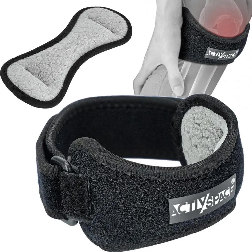 Bandage rotulien élastique avec stabilisateurs - Protection genou confort