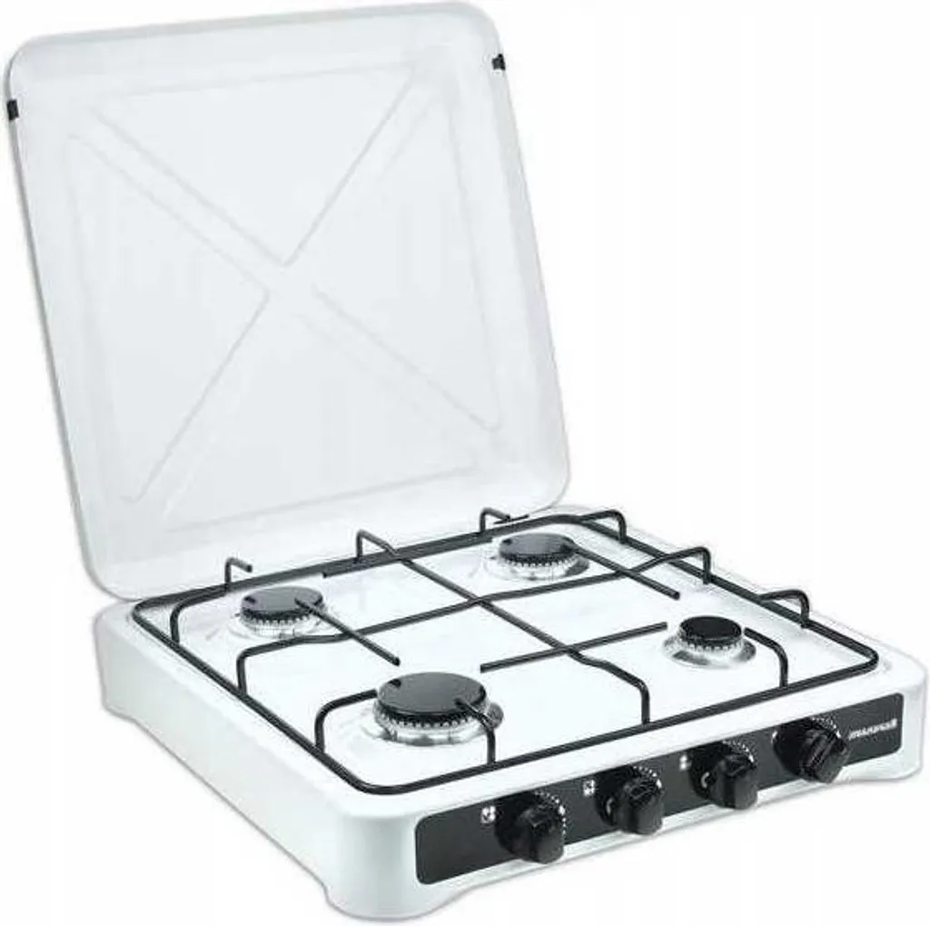 Réchaud à gaz 4 feux Ravanson K-04T de table pour cuisine et camping