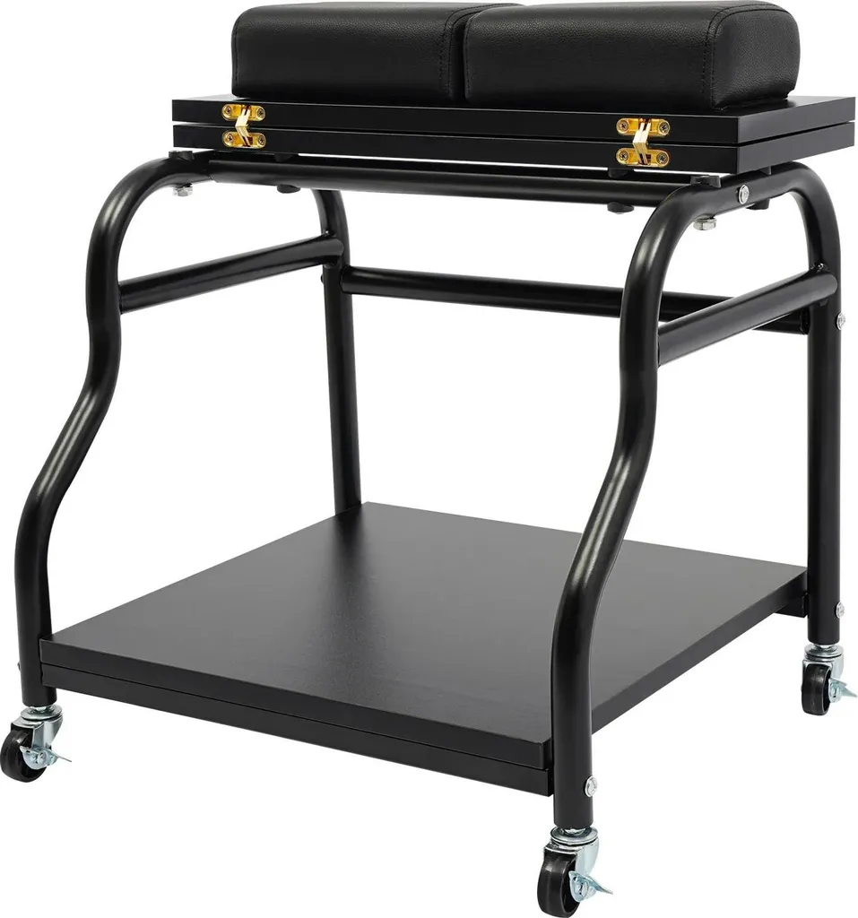 Table de soin pour bain de pieds et matériel de manucure pro à roulettes