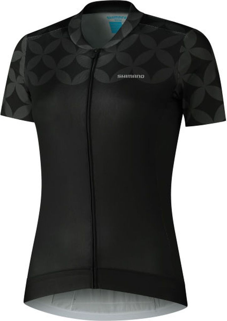 Shimano W's SAGAMI Short Sleeve Zip Jersey Black