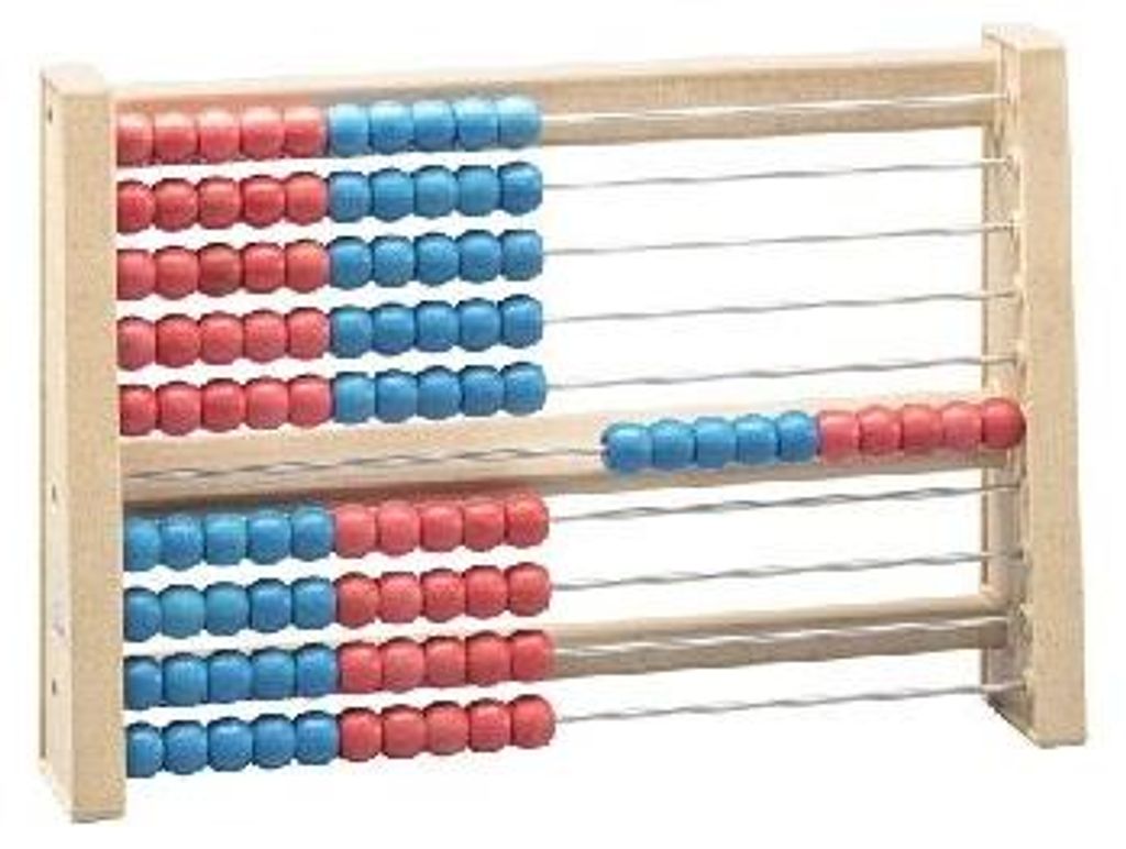 100er Rechenrahmen rot/blau Produktbild 