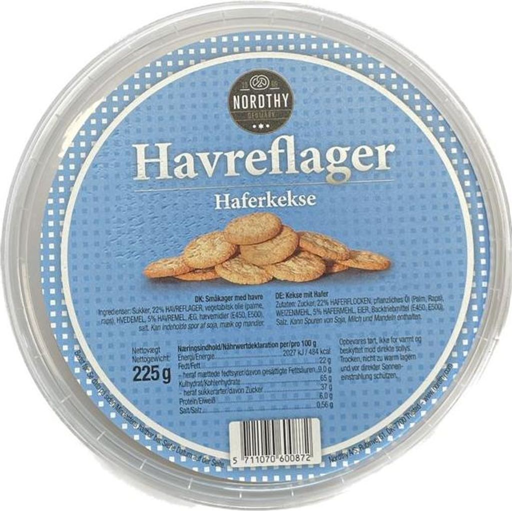 Nordthy Havreflager 225g Produktbild 