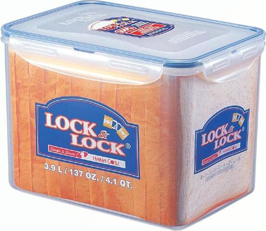 Lock & Lock HPL829, Box, Obdĺžnikový, 3,9 L, Priehľadná, Obrázok produktu 