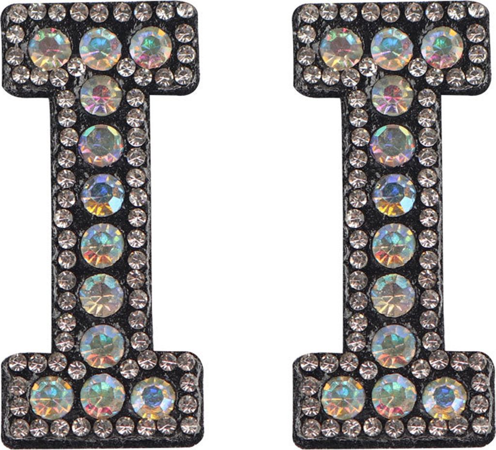 2pcs praktische Kleidung Patch einfach Stoffeisen auf Alphabet Kleidung Reparaturfleck für Zuhause-I